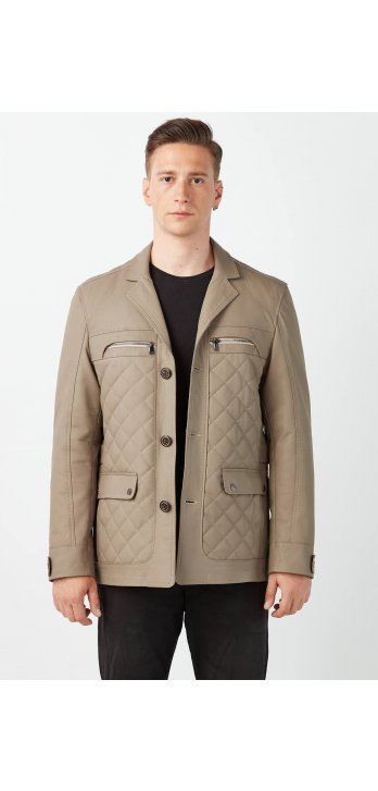 Mink Taffeta Genuine Men Leather Coat