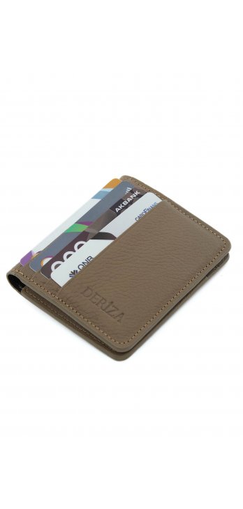 Genuine Leather Mahsa Card Holder Wallet Mink