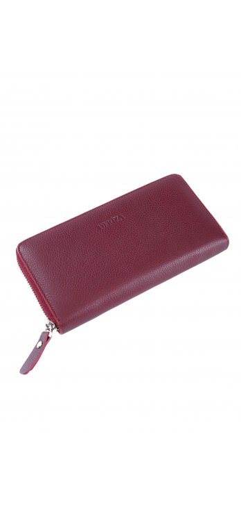 Nina Genuine Women's Leather Wallet Claret Red