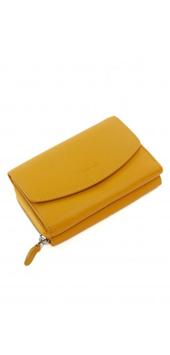 Ksear Genuine Leather Women's Wallet Mustard