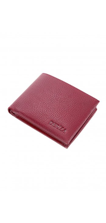 Yanex Genuine Leather Men's Wallet Claret Red (Coin)