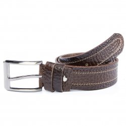 genuine-buffalo-leather-sport-belt-brown