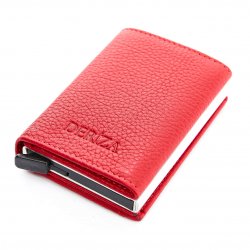 genuine-leather-mechanical-card-holder-wallet-red