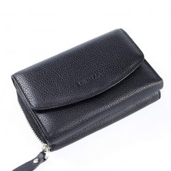 ksear-genuine-leather-womens-wallet-black